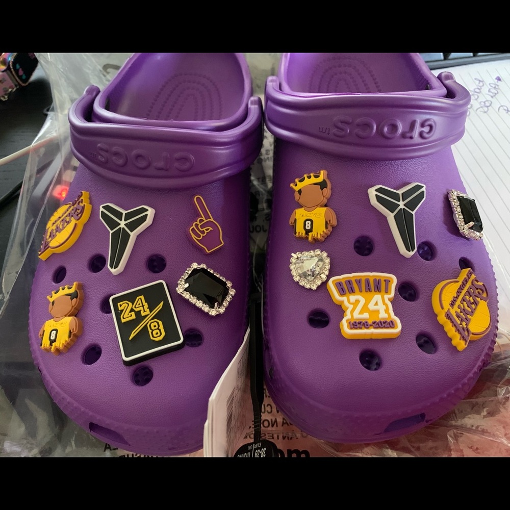 Purple Crocs
